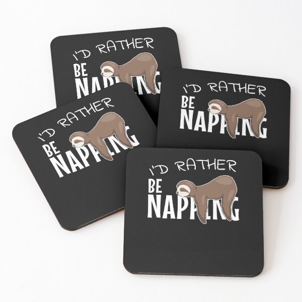 Item preview, I'd Rather Be Napping Chilling Lazy Sleepy Sloth designed and sold by Skizzenmonster.