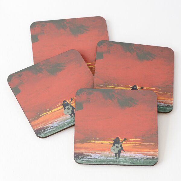 Item preview, Woman with Guitar by the Sea designed and sold by Ethiyo.