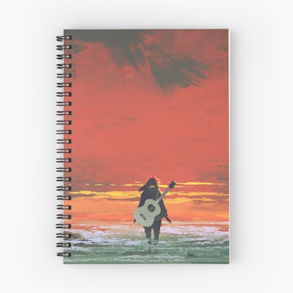 Item preview, Woman with Guitar by the Sea designed and sold by Ethiyo.