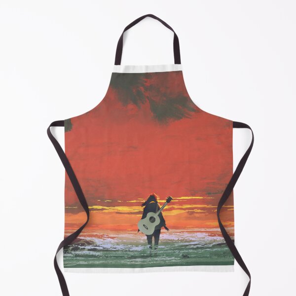 Item preview, Woman with Guitar by the Sea designed and sold by Ethiyo.