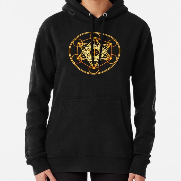 Metatrons Cube, Flower of life, Sacred Geometry Pullover Hoodie