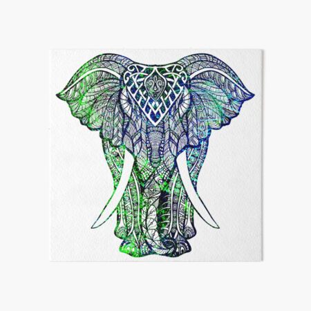 Mandala Elephant Art Board Prints Redbubble