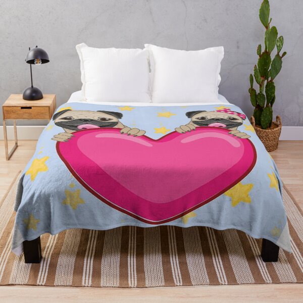 Item preview, Pug Dog Art Pugs puppy funny cute dogs married love friends heart designed and sold by Coolstuff4you71.