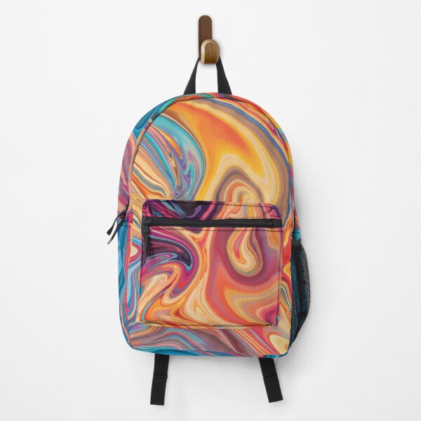 Item preview, Chaos Marble Swirls of Blue Red and Yellow Abstract Pattern designed and sold by Alicia Chee.