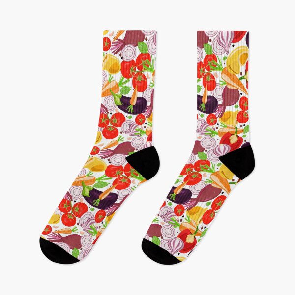 Item preview, Bright and colorful seamless pattern of various vegetables and pasta in the shape of shells. Realistic image of food. designed and sold by IrinaSenkova.