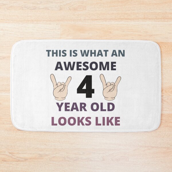 Item preview, What An Awesome 4 Year Old Looks Like shirt,What An Awesome 4 Year Old Looks Like.Girl 4th birthday t-shirt with white Glitter print designed and sold by BousboulaStorie.