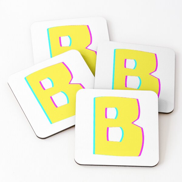 Item preview, Letter B - retro yellow designed and sold by TURQUOISESWAG.