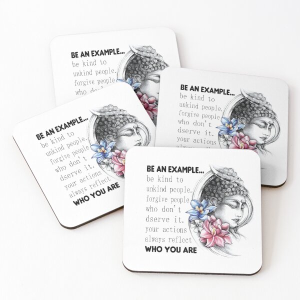 Item preview, be an example - bouddha karma quote, bouddha stickers  designed and sold by doitwithlove.
