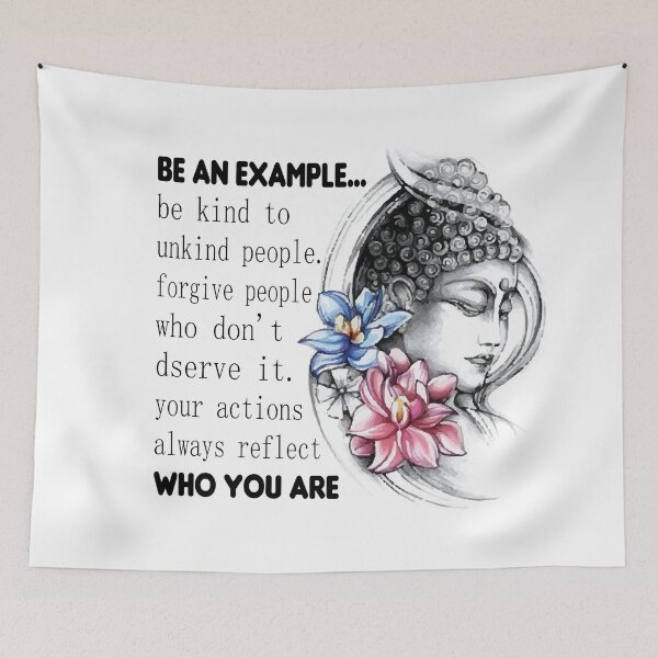 Item preview, be an example - bouddha karma quote, bouddha stickers  designed and sold by doitwithlove.