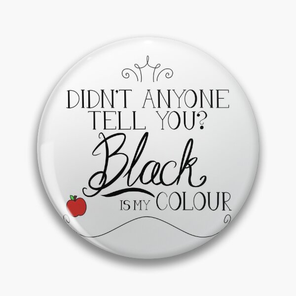 Item preview, Black is my colour (black font, English spelling) designed and sold by rainilyahead.