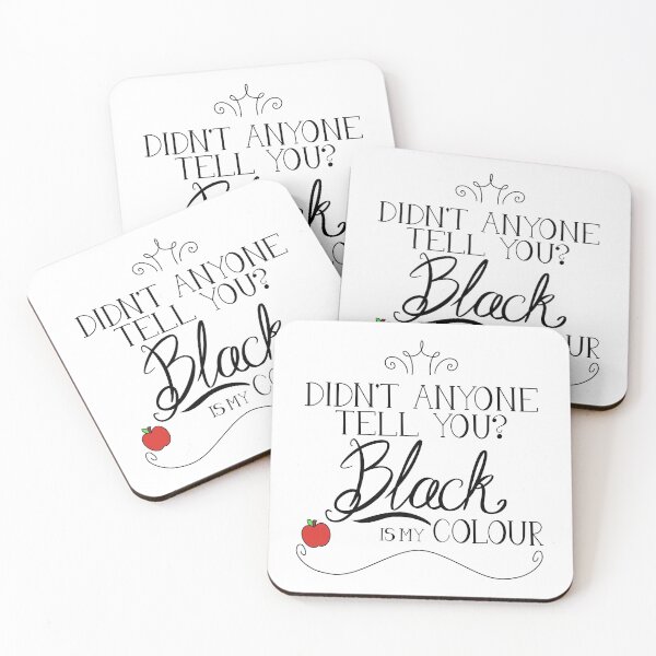 Item preview, Black is my colour (black font, English spelling) designed and sold by rainilyahead.