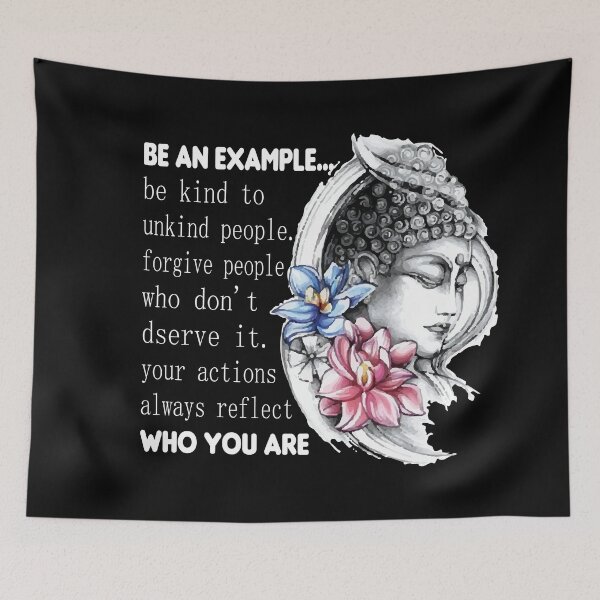 Item preview, be an example - bouddha karma quote, bouddha stickers  designed and sold by doitwithlove.