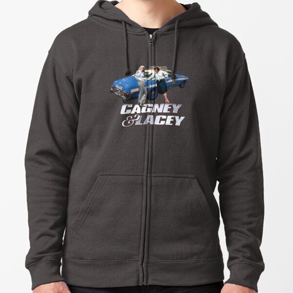 Retro Throwback Cagney and Lacey Girl Power Tribute Zipped Hoodie