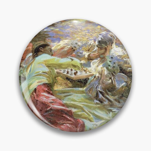 Item preview, John Singer Sargent - The Chess Game designed and sold by ArtExpression.