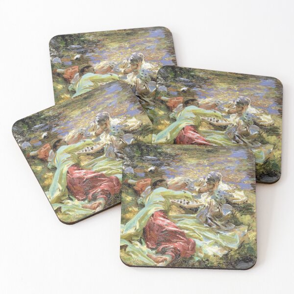 Item preview, John Singer Sargent - The Chess Game designed and sold by ArtExpression.