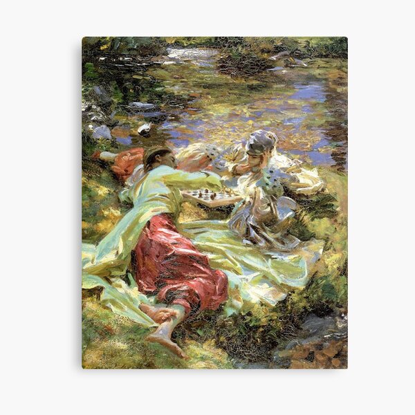 Item preview, John Singer Sargent - The Chess Game designed and sold by ArtExpression.