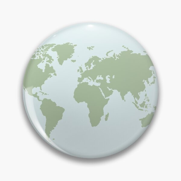Item preview, Map of the world in green designed and sold by Milanicole.