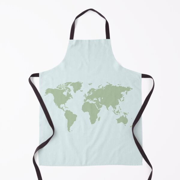 Item preview, Map of the world in green designed and sold by Milanicole.