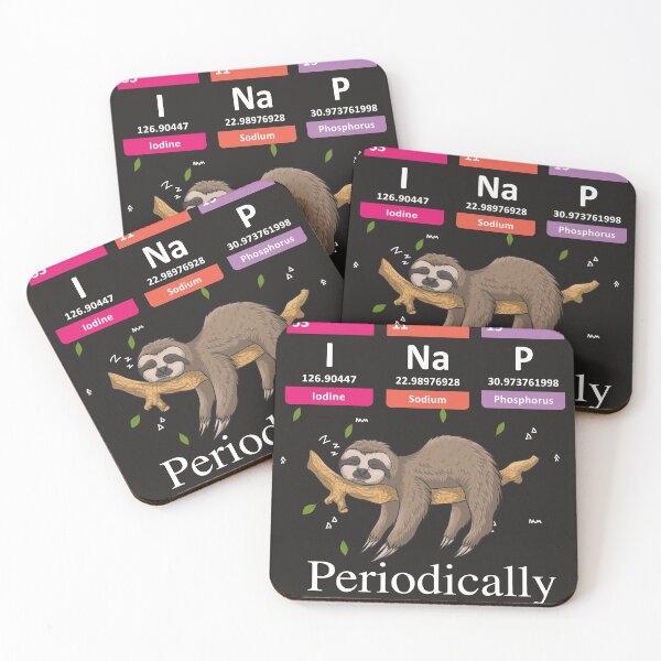 Item preview, I Nap Periodically Sloths Lovers ,Funny Science Sloth  designed and sold by shinoshop.