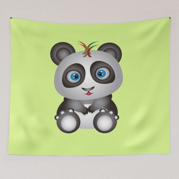Item preview, Adorable punk baby panda designed and sold by deejum.