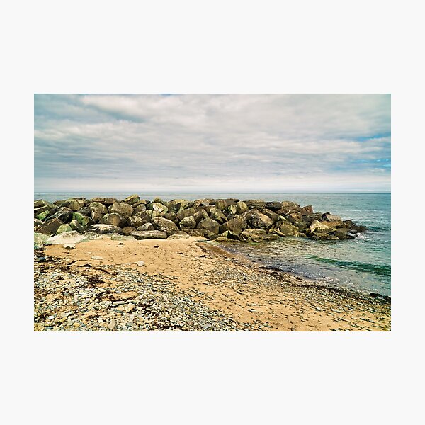 Item preview, Coastal Scenery - Sandy Beach, Rocks, Pebbles and Ocean. designed and sold by Harmony Of The Mind.