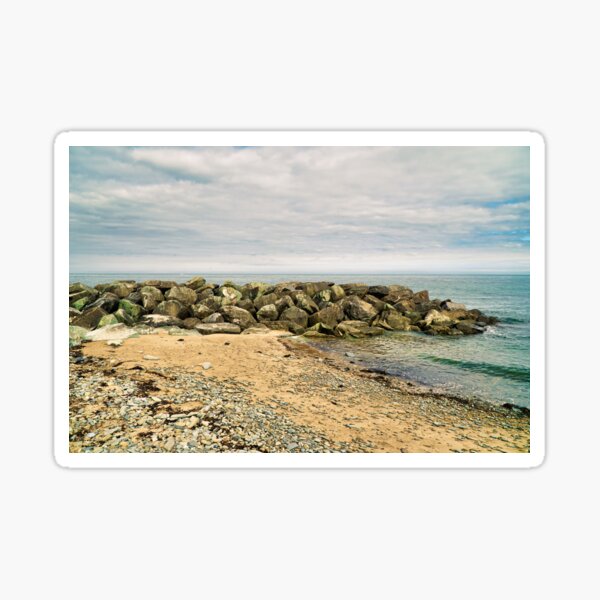 Item preview, Coastal Scenery - Sandy Beach, Rocks, Pebbles and Ocean. designed and sold by Harmony Of The Mind.