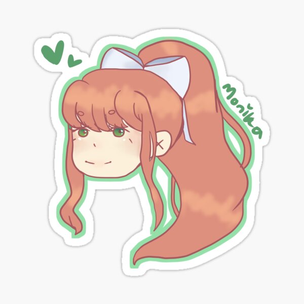 Doki Doki Literature Club Monika Stickers Redbubble