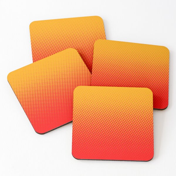 Item preview, Red to yellow retro dots ombre designed and sold by GoDesign1.