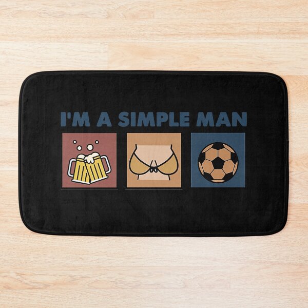Aperçu de l'œuvre BEER BOOB SOCCER JE SUIS UN HOMME SIMPLE créée et vendue par JoannsLee.