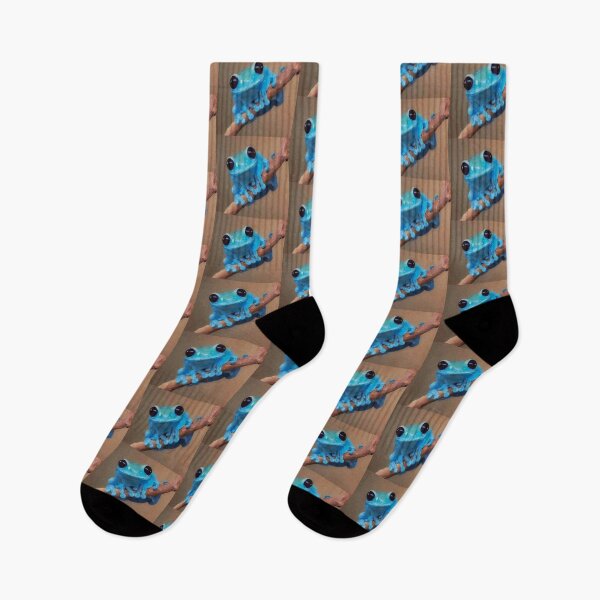 Item preview, blue frog designed and sold by Karine Dupras.