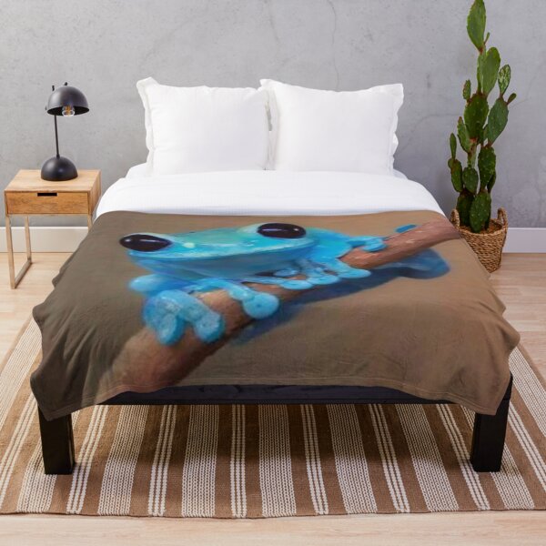 Item preview, blue frog designed and sold by Karine Dupras.