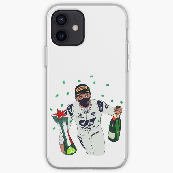 Pierre Gasly- Trophy and Champagne iPhone Soft Case