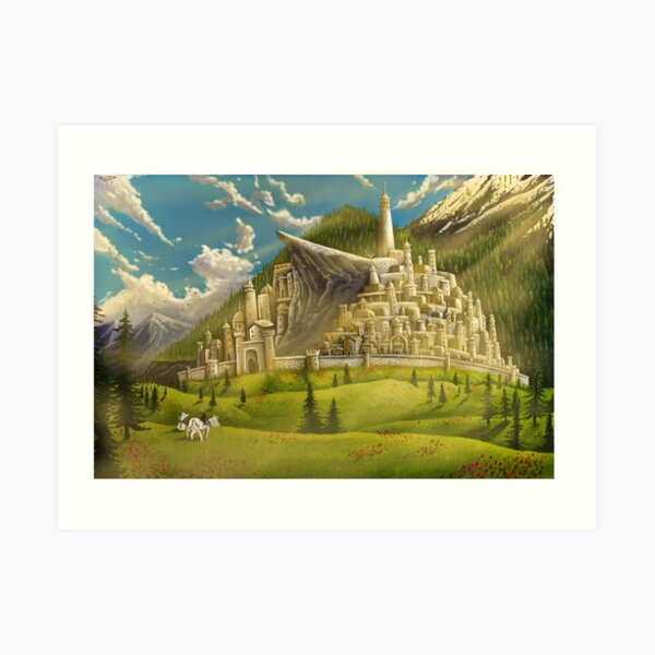 Dawn Over Minas Tirith Art Print