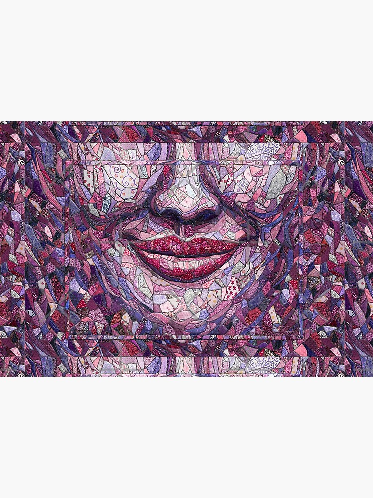 “Crazy” (quilt, hand-painted fabric) “Smile” - Fine Art series by CaraSonrisa