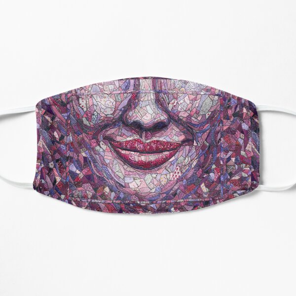 “Crazy” (quilt, hand-painted fabric) “Smile” - Fine Art series Mask