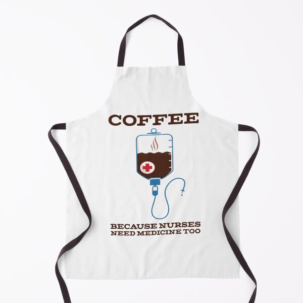 Item preview, Funny Coffee Injection Nurse Medicine print designed and sold by jakehughes2015.