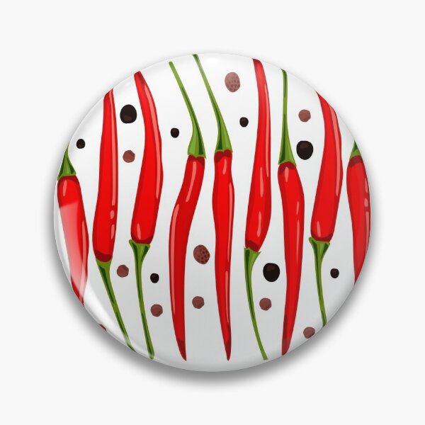 Item preview, A long white rectangle with a picture of hot chili peppers and black allspice peas.  designed and sold by IrinaSenkova.
