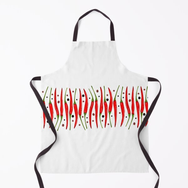 Item preview, A long white rectangle with a picture of hot chili peppers and black allspice peas. designed and sold by IrinaSenkova.