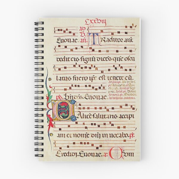 Item preview, Antiphonary - Medieval Musical Manuscript designed and sold by brushandframes.