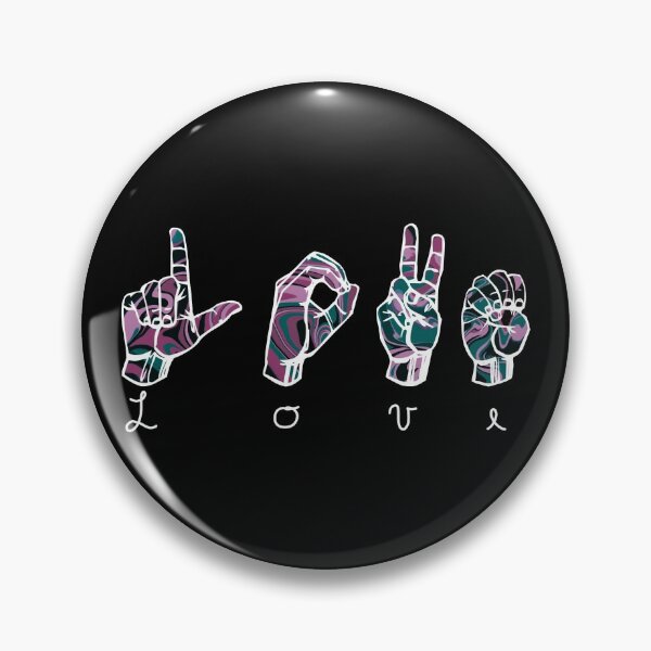 Item preview, ASL for “LOVE” - fingerspelling designed and sold by Jennaviveart.