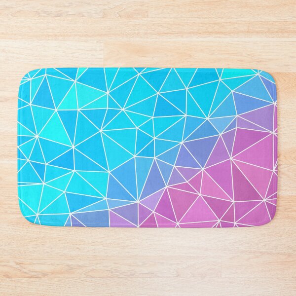 Item preview, Vivid Cyan and Heliotrope Geometric Triangle Vector Pattern Design designed and sold by patternsoup.