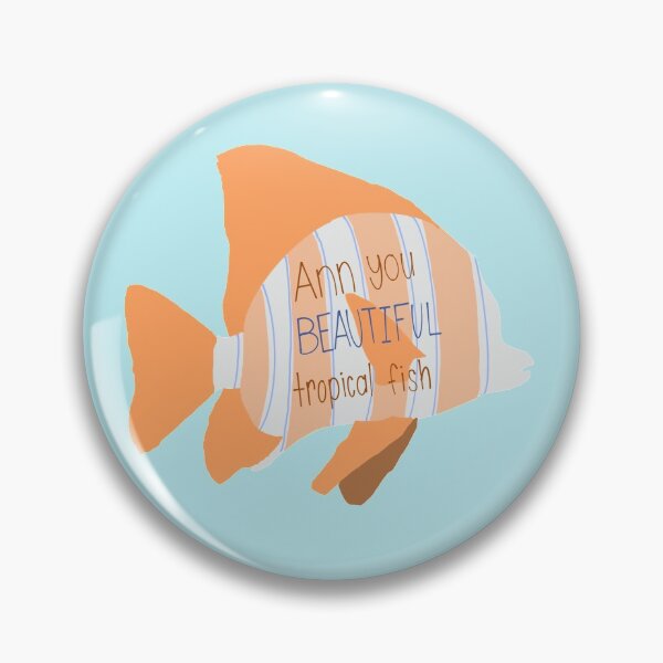 Item preview, "Ann You Beautiful Tropical Fish" designed and sold by Kitty & Birdie Designs.