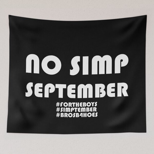 Item preview, No Simp September - Simptember - Black designed and sold by AJ-DesignCo.
