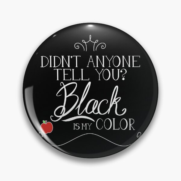 Item preview, Black is my color (white font, American spelling) designed and sold by rainilyahead.