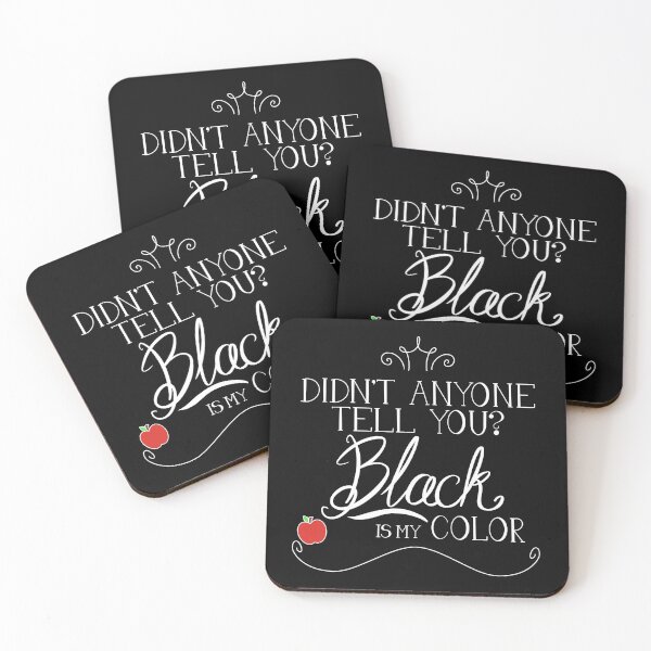 Item preview, Black is my color (white font, American spelling) designed and sold by rainilyahead.