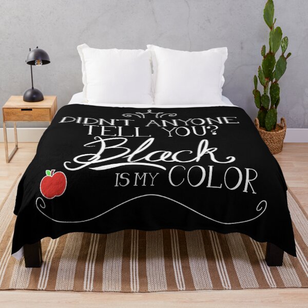 Item preview, Black is my color (white font, American spelling) designed and sold by rainilyahead.