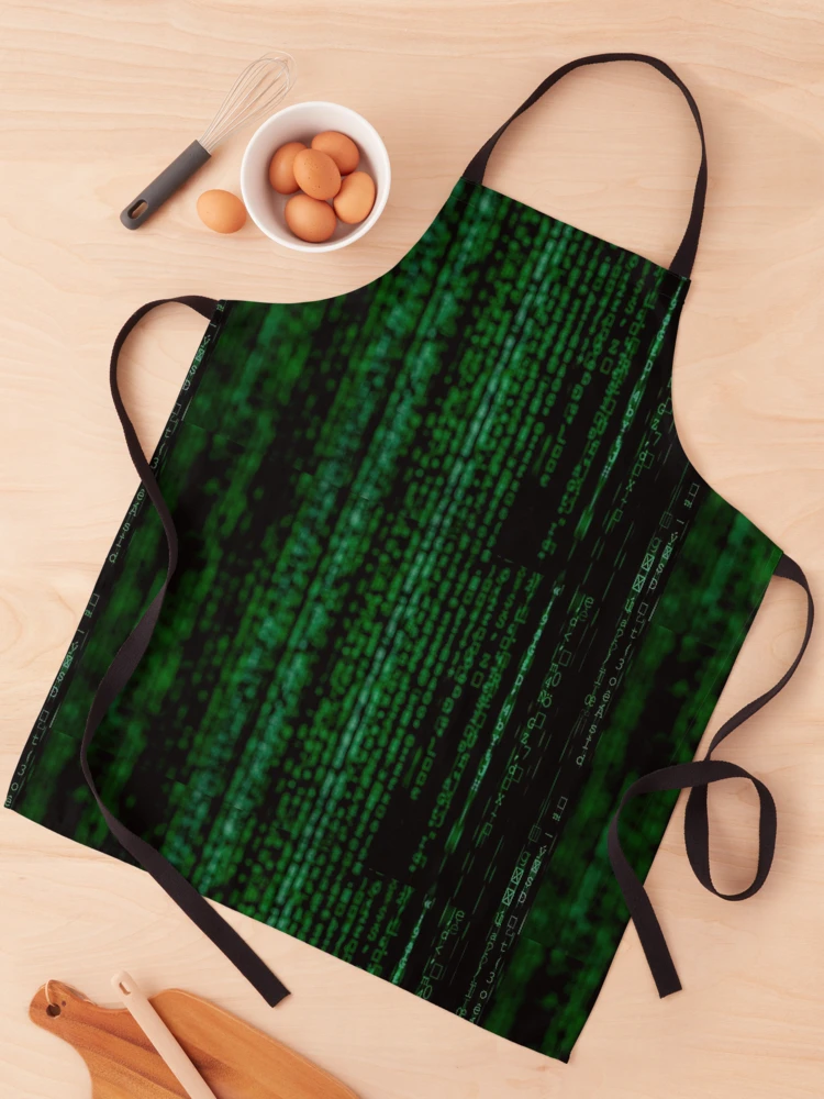 Thumbnail 1 of 6, Apron, Matrix Computer Data pattern designed and sold by deesnutz69.