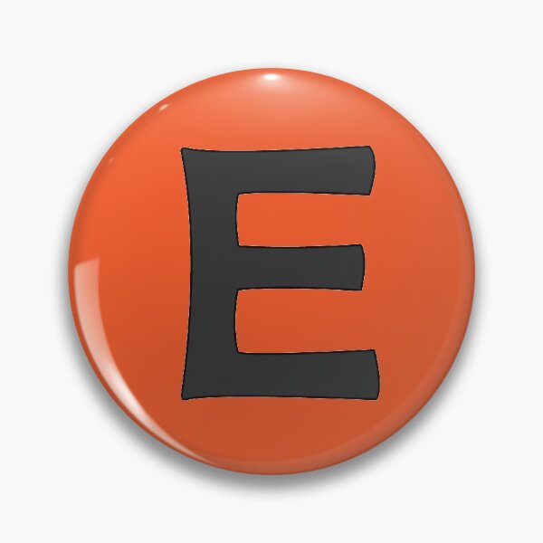 Item preview, letter e black designed and sold by ZiphGames.