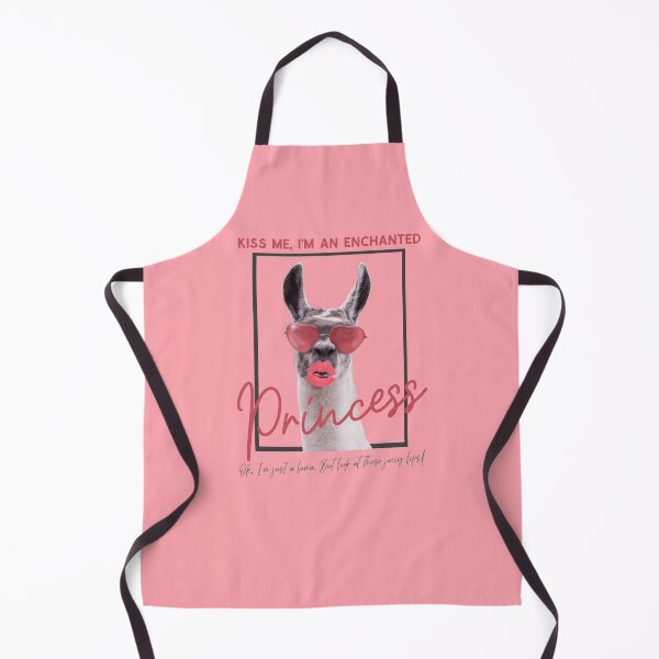 Item preview, KISS ME, I'M AN ENCHANTED PRINCESS - Just a lama with lipstick - Funny Lama design designed and sold by aurielphoenix.