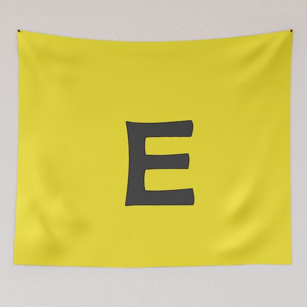Item preview, letter e black designed and sold by ZiphGames.